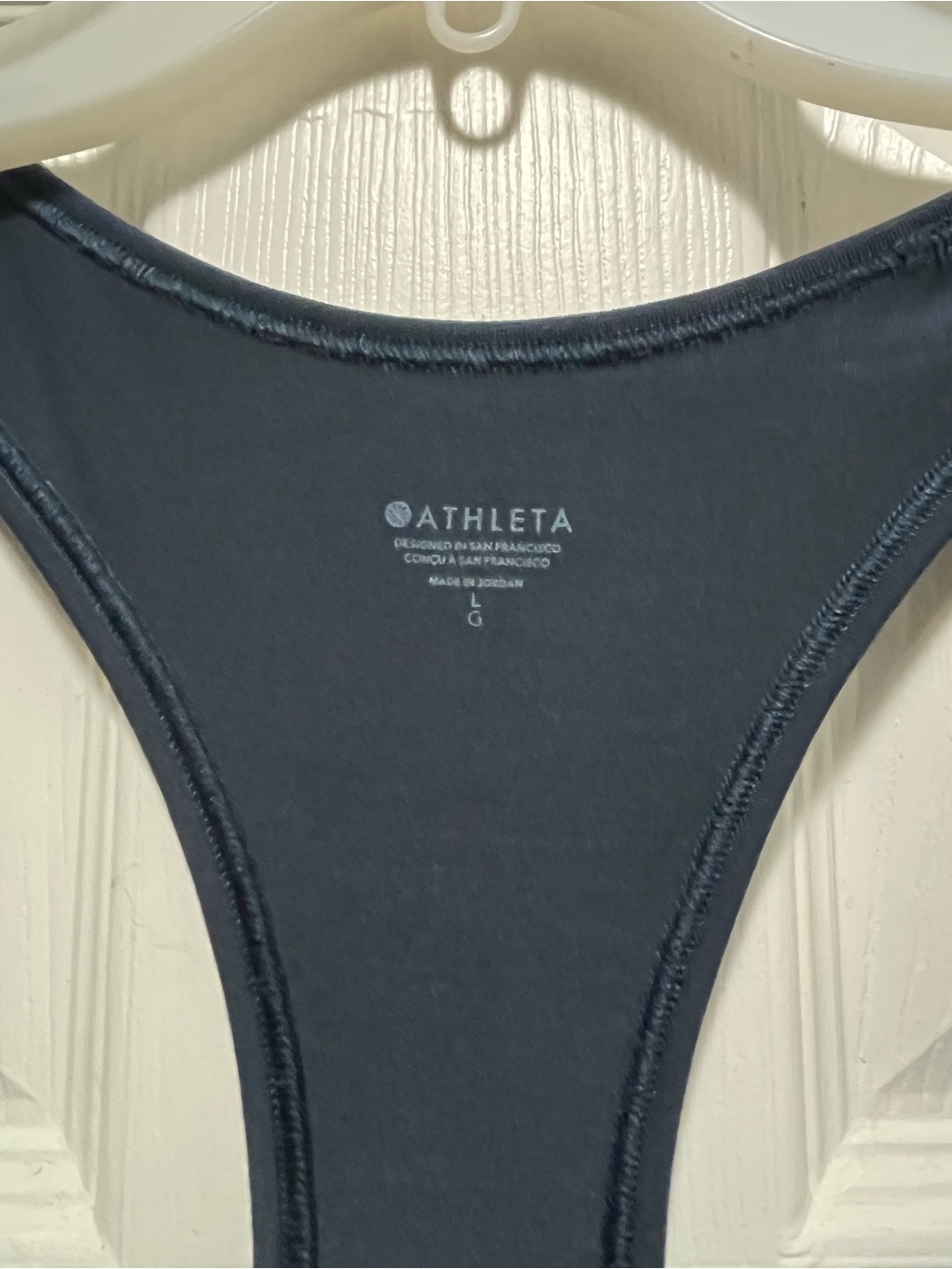 Athleta Navy Blue Racerback Performance Tank Top - Picture 3 of 3